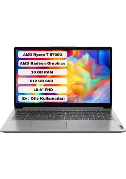 Lenovo Ideapad 1 15ALC7: Güçlü ve Hafif Taşınabilir Dizüstü Bilgisayar Özellikleri ve Performansı