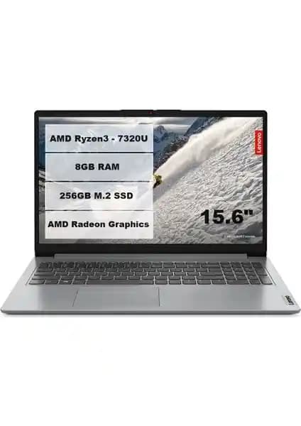 Lenovo Ideapad AMD Ryzen 3-7320U ile Günlük Kullanıma Uygun Taşınabilir Dizüstü Bilgisayar