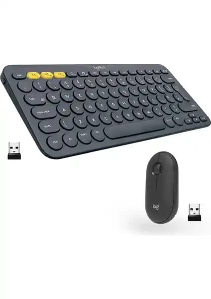Logitech K380 Bluetooth Klavye ve M350 Pebble Kablosuz Mouse ile Verimliliği Artırın