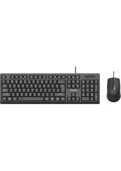 Philips SPT6234 USB Kablolu Klavye ve Mouse Seti: Modern Tasarım ve Güvenilir Performans