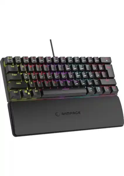Rampage PLOWER K60 Siyah İngilizce Q Oyun Klavyesi Performans ve Tasarım Özellikleri