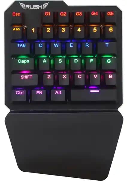 Rush RK77 Mavi Anahtar Mekanik PUBG Klavye: Yüksek Performans ve Şık Tasarım Özellikleri