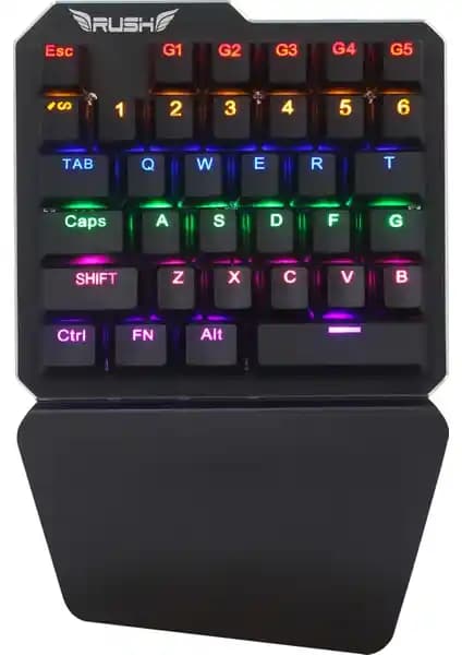 Rush RK77 Mavi Anahtar Mekanik PUBG Klavye: Yüksek Performans ve Şık Tasarım Özellikleri