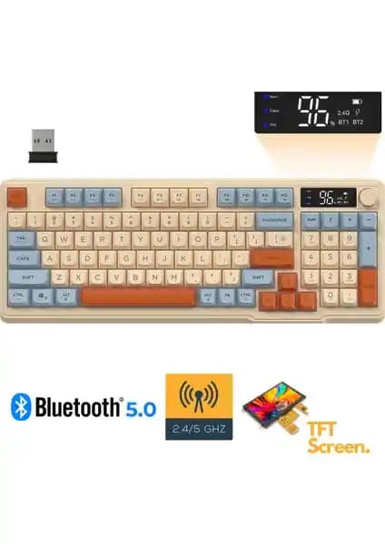 Sarftech Freewolf M96 2.4G ve Bluetooth Bağlantılı RGB LED Gaming Klavye Özellikleri