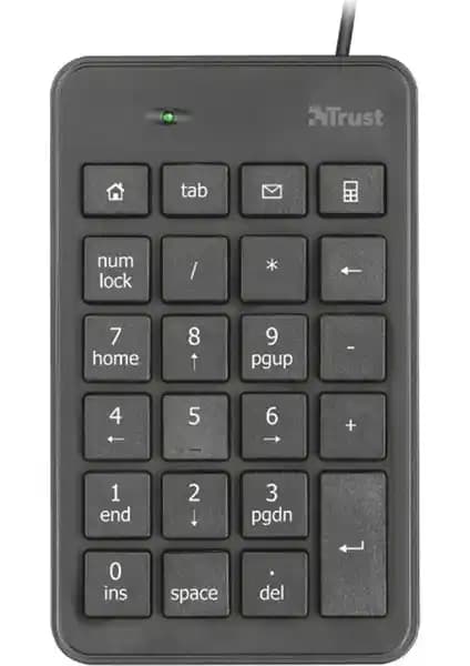 Trust 22221 Xalas Numerik Klavye: Ergonomik ve Pratik Tasarım ile Ev ve Ofis Kullanımı