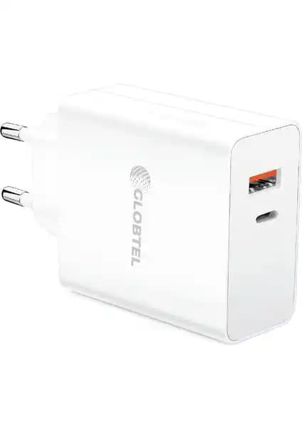 GLOBTEL 30W Çift Çıkışlı ve Uslion 48W Çoklu Port Hızlı Şarj Adaptörü Karşılaştırması