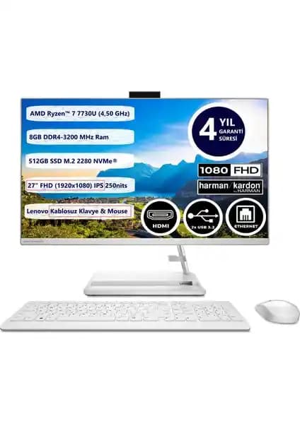 Lenovo Ideacentre AIO 27ALC6: Yüksek Performanslı ve Şık All-in-One Bilgisayar