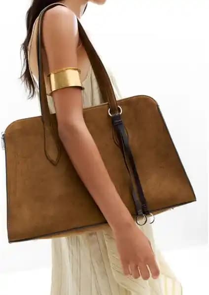 Parfois Süet Görünümlü Laptop ve Evrak Çantası: Şıklık ve Fonksiyonelliğin Birleşimi