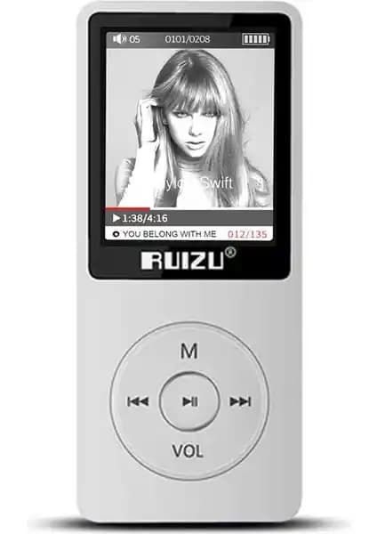 Ruizu X02 Ultra İnce MP3 Çalar: Hafif ve Şık Tasarımıyla Müzik Keyfini Artırır