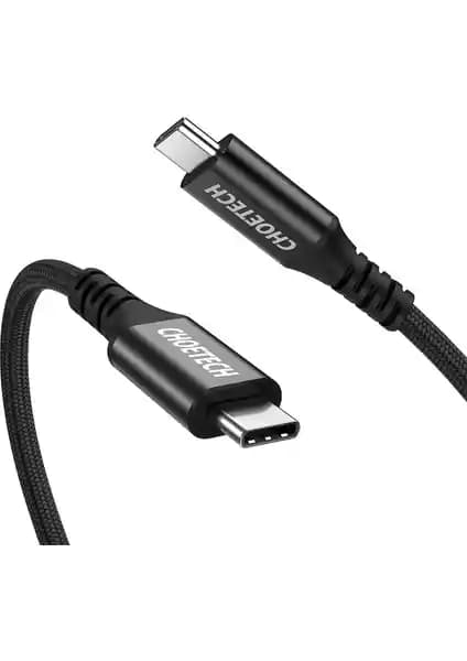 Choetech XCC-1007 USB-C'den USB-C'ye 3.1 Gen2 Kablo: 100W PD, 10 Gbps, 4K60, 2m
