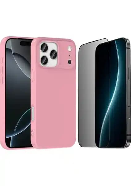 Vendas iPhone 17 Pro Kılıfı ve Hayalet Ekran Koruyucu Seti: Kadife iç yüzeyli Tam Koruma