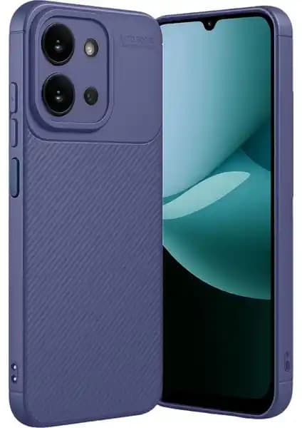 Wowacs Redmi 15C Uyumlu Karbon Desenli Silikon Kılıf: Kamera Koruması ve İnce Tasarım