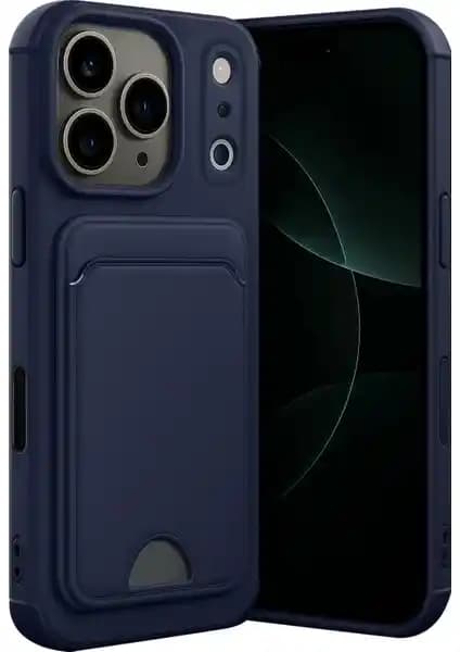 Apple iPhone 17 Pro Max için Şık ve Koruyucu Silikon Kılıf ve Kartlık Özelliği