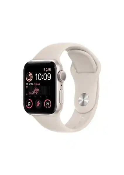 Apple Watch SE GPS 40mm Starlight Alüminyum Kasa ve Spor Kayış ile Şıklık ve Fonksiyonellik