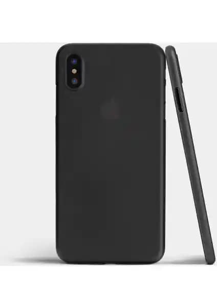 Case 4U Ultra İnce Siyah iPhone X Kılıfı Minimal ve Şık Tasarım ile Koruma Sağlar