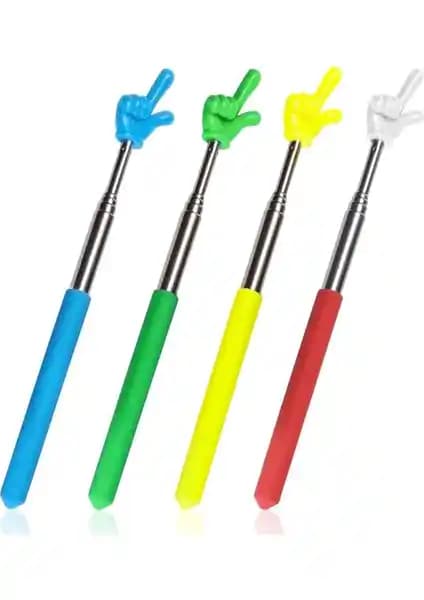 EnigmaticE 4 Adet Öğretmen İşaret Çubuğu: Dayanıklı ve Çok Yönlü Eğitim Sunum Aracı