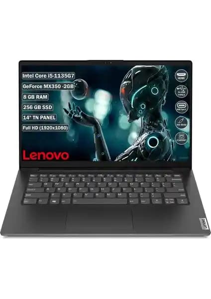 Lenovo V14 G2 14 İnç İş ve Günlük Kullanım İçin Güçlü ve Taşınabilir Dizüstü Bilgisayar