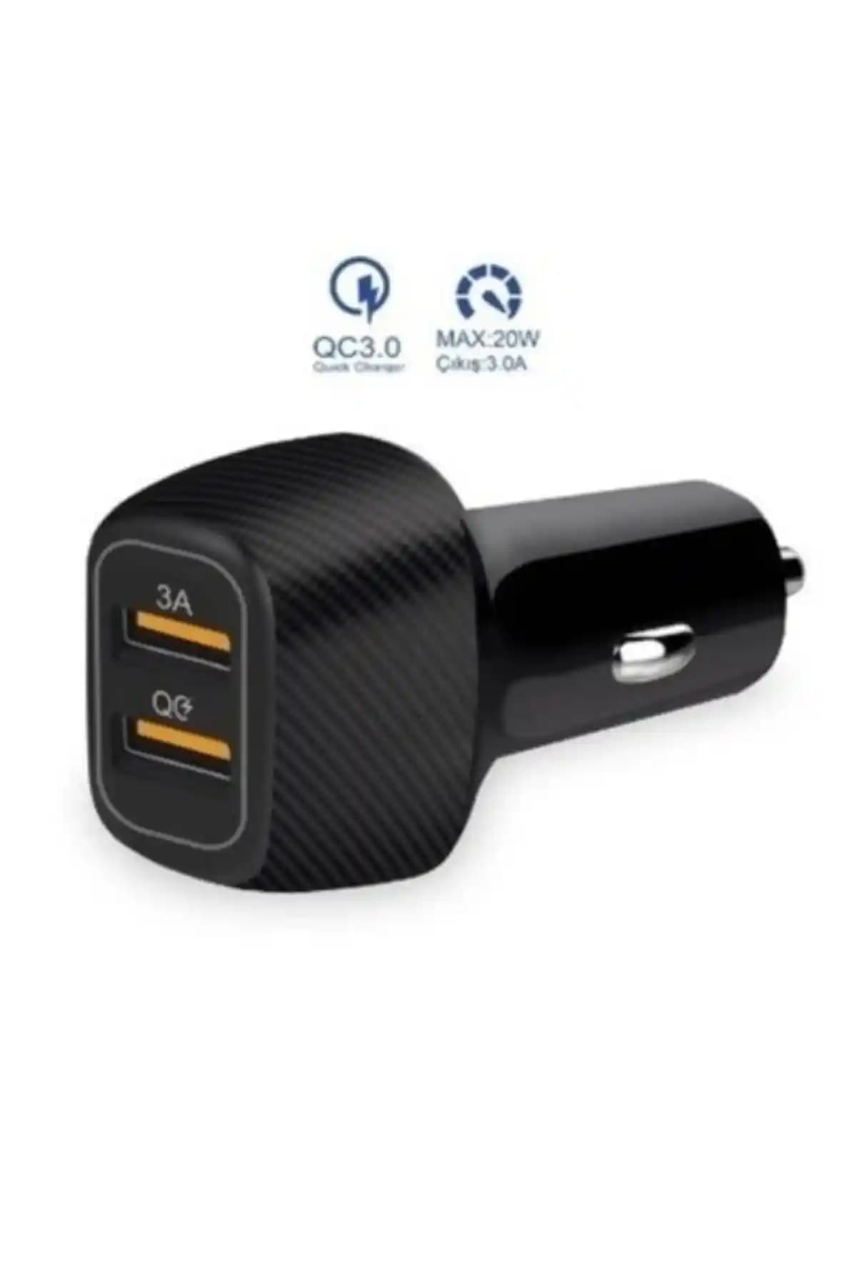 PREPARE Araç İçi Şarj Cihazı 3.0A Hızlı Şarj ve Çoklu Bağlantı Özelliğiyle Güç Sağlar