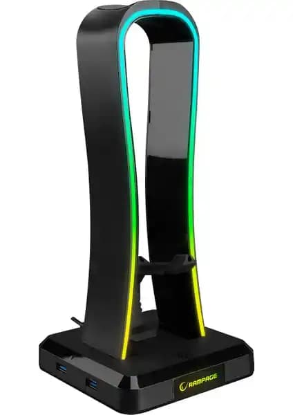 Rampage RM-H77 X-Base Kulaklık Standı: Modern Tasarım ve Çok Yönlü Kullanım Özellikleri