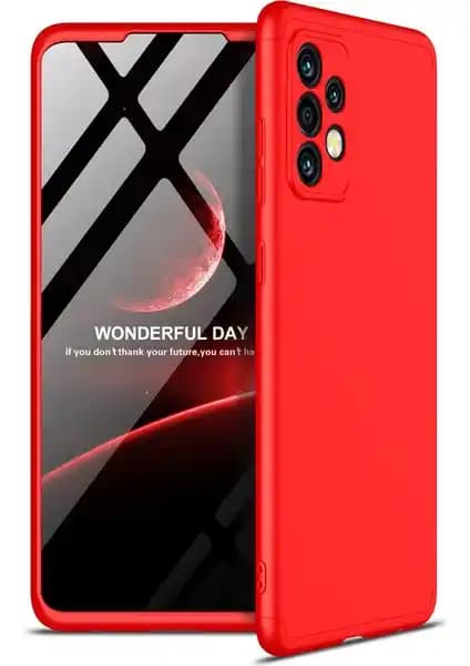 Samsung Galaxy A72 için 3 Parçalı 360 Derece Koruma Kılıfı Güçlü ve Şık Tasarım