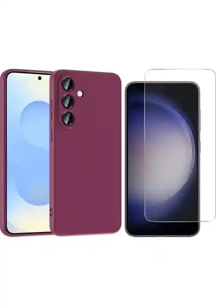 Samsung Galaxy S25 FE için Şık ve Koruyucu Kılıf ile Nano Ekran Koruyucu Seti