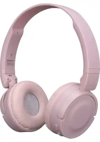Snopy Sn-xbk33 Pembe Batty Bluetooth Kulaklık Modern Tasarım ve Yüksek Ses Kalitesi ile