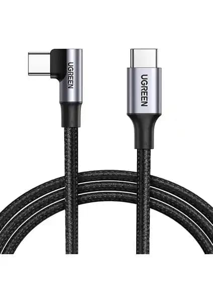 Ugreen USB-C 100W 5A QC PD 90 Derece Örgülü Hızlı Şarj Kablosu İncelemesi ve Özellikleri