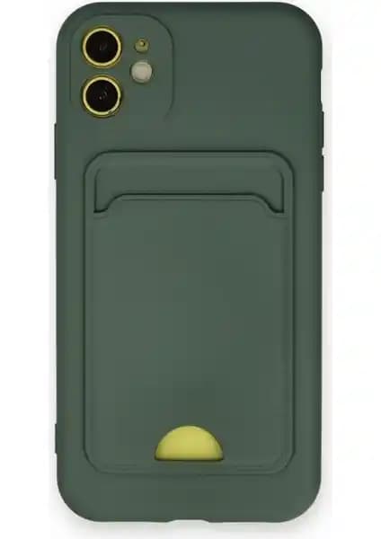Wowacs Apple iPhone 11 Uyumlu Kartlı Silikon Kılıf Şık ve Koruyucu Tasarım
