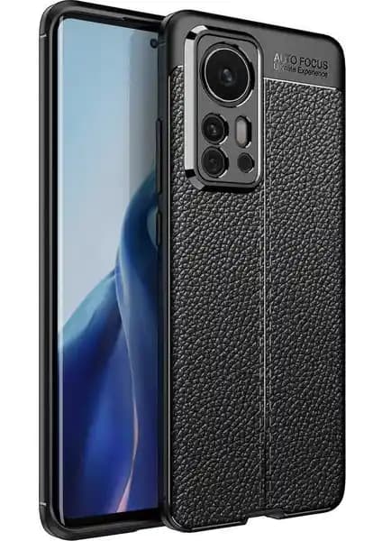 Xiaomi Mi 12 Pro için Darbeye Dayanıklı Deri ve Silikon Kılıf ile Maksimum Koruma