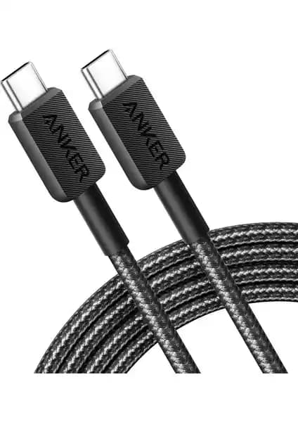 Anker 322 Usb-C To Usb-C 1.8m Kablosu: Yüksek Performanslı Güç ve Veri Aktarımı Çözümü