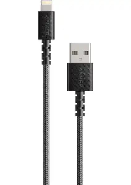 Anker PowerLine Select+ Apple Lightning Kablo 0.9m Naylon Dayanıklı ve Hızlı Şarj Performansı