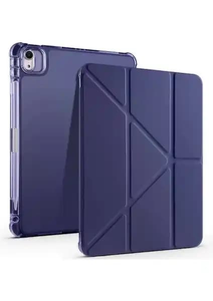 Apple iPad Air 11 M3 (2025) için Çok Fonksiyonlu Silikon Kılıf ve Koruma Aksesuarı