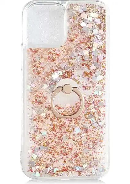 Apple iPhone 13 Mini İçin Sıvılı Simli Yüzüklü Kılıf: Şıklık ve Koruma Bir Arada