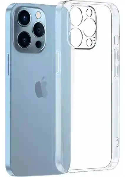 CepStok Apple iPhone 13 Pro Max (6.7") için Şeffaf Silikon Kılıf Üstün Koruma ve Şık Tasarım