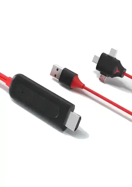 Daytona Combo 3in1 Lightning Micro USB Type-C HDMI Görüntü Aktarıcı Kablosu İncelemesi