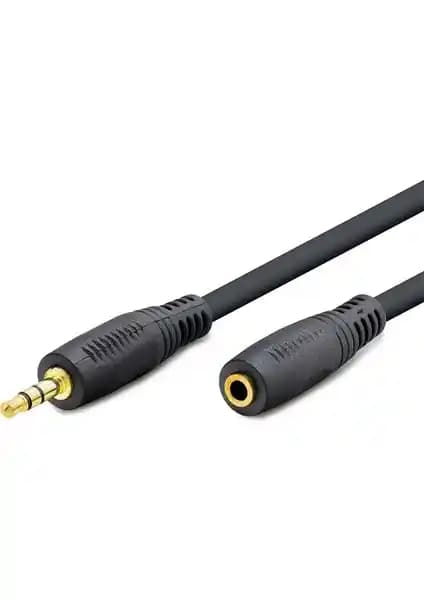 Hadron HD4598 3.5 mm Erkek Dişi Uzatma Kablo 5 Metre Dayanıklı Ses Bağlantısı
