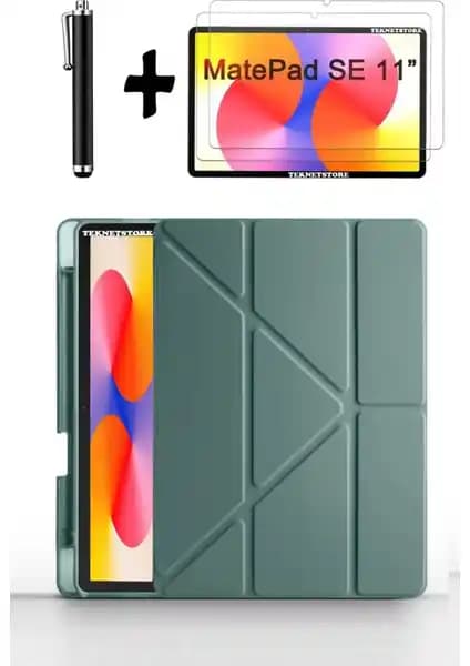 Huawei MatePad SE 11'' 2024 Uyumlu Kılıf ve Ekran Koruyucu Seti Güncel Koruma Çözümü