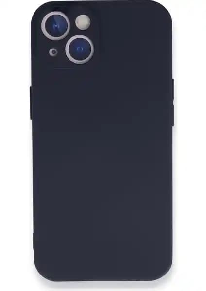 iPhone 13 için şık ve dayanıklı silikon kılıf lacivert renk seçeneğiyle