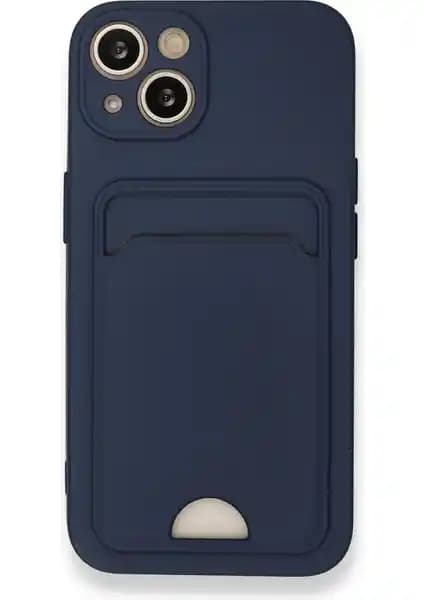 iPhone 13 uyumlu silikon kılıf, kartlık ve kamera korumalı dayanıklı tasarım