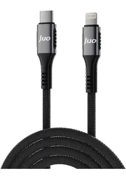Juo 27W USB Type-C to Lightning Örgülü Hızlı Şarj ve Veri Kablosu Özellikleri ve Kullanım Alanları