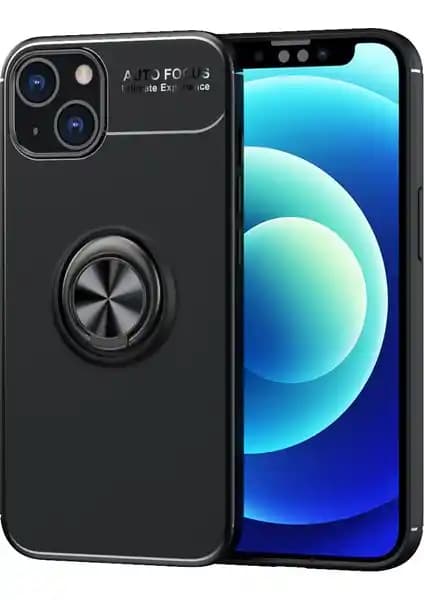 KNY Apple iPhone 13 Yüzüklü Manyetik Silikon Kılıf: Şıklık ve Koruma Bir Arada