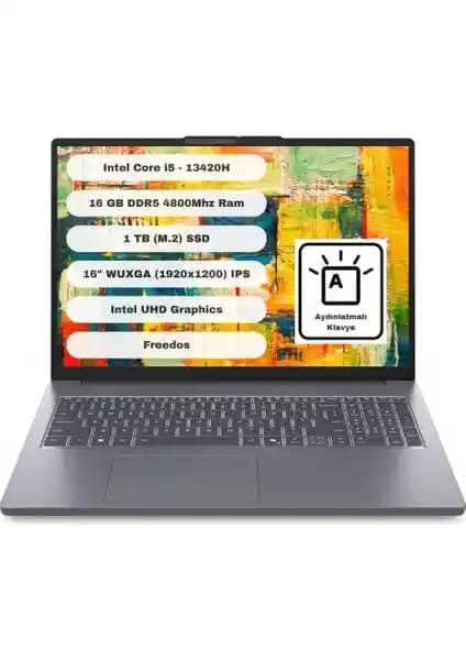 Lenovo Ideapad Slim 3 16IRH10: Güçlü ve Şık Taşınabilir Dizüstü Bilgisayar Özellikleri