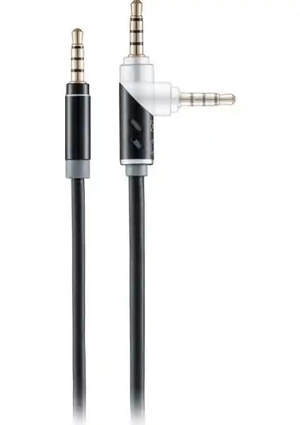 MF Product Acoustic 0209 Dönebilen AUX Kablo Siyah Ses Deneyimini Yükselten Çözüm
