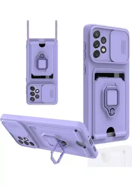 Samsung Galaxy A23 4G için Aqua Aksesuar Şık ve Çok Fonksiyonlu Silikon Kılıfı