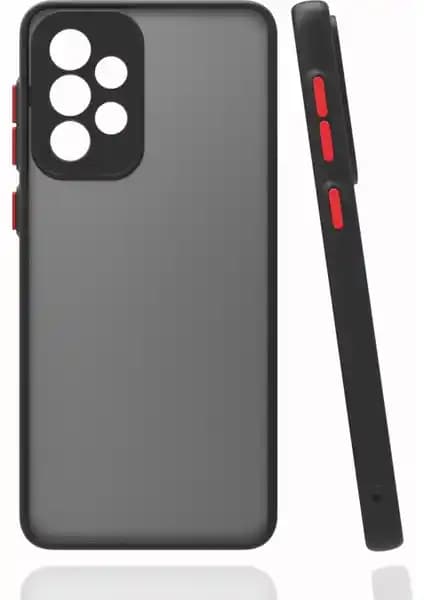 Samsung Galaxy A73 için Renkli Kenarlı Buzlu Kamera Korumalı Hux Kapak İncelemesi