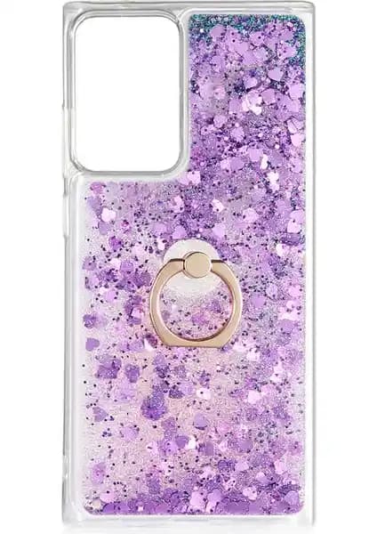 Samsung Galaxy Note 20 Ultra İçin Sıvılı Simli Yüzüklü Kapak: Estetik ve Koruma Özellikleri
