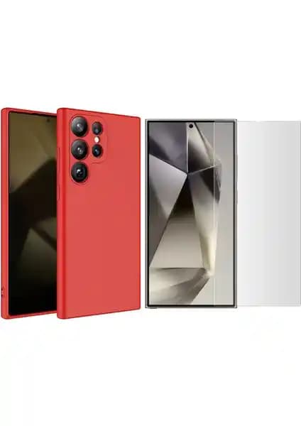 Samsung Galaxy S24 Ultra için Şık ve Dayanıklı Kılıf ve Nano Ekran Koruyucu Seti