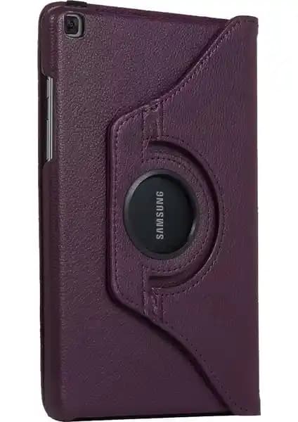 Samsung Galaxy Tab A7 SM T500 için Şık ve Fonksiyonel Mor Döner Standlı Tablet Kılıfı