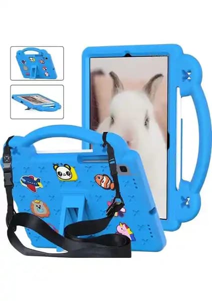 Samsung Galaxy Tab A8 SM-T290 için Çocuk Güvenli ve Eğlenceli Koruma Kılıfı