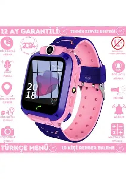 SmartBaby Q12 LBS Konumlu Akıllı Çocuk Takip Saati Güvenlik ve Çok Fonksiyonlu Kullanım